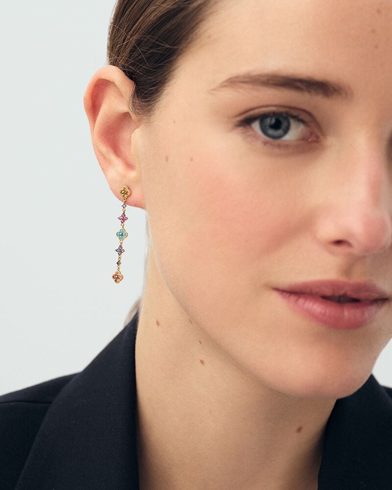 Boucles d'oreilles pendantes BELOVED - Multicolore / Doré - Boucles d'oreilles fantaisies  | Agatha Boucles d'oreilles pendantes BELOVED - Multicolore / Doré - Boucles d'oreilles fantaisies  | Agatha