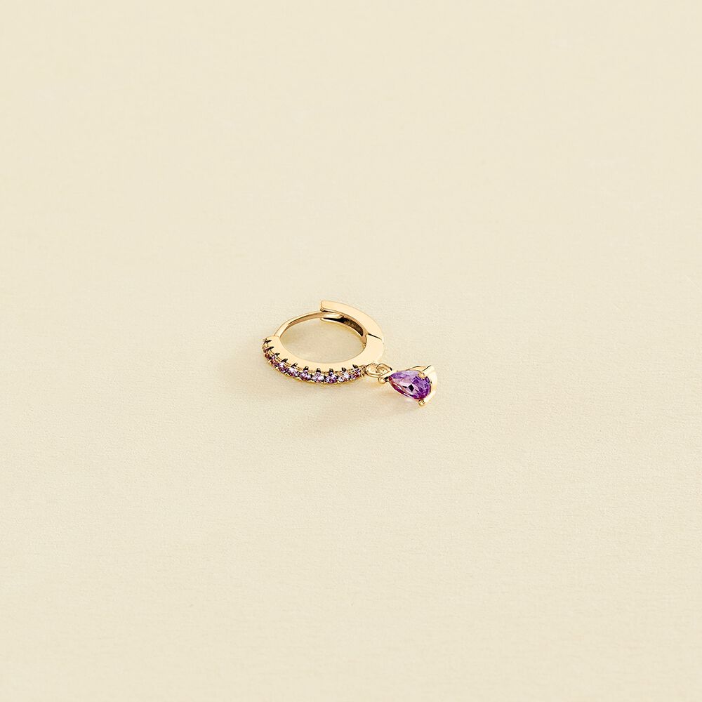 Piercing créole RADIOSA - Lilas - Piercings  | Agatha