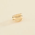Bague large TRIJONC - Doré - Bagues  | Agatha