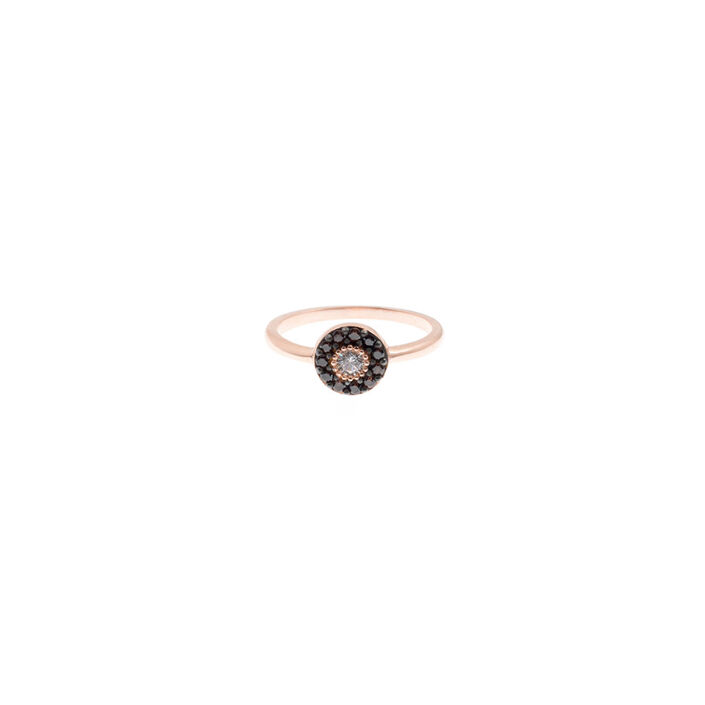 Bague fine MARI - Cristal / Rose - Bagues  | Agatha