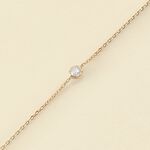 Bracelet souple BRILLANT - Cristal / Doré - Bracelets  | Agatha