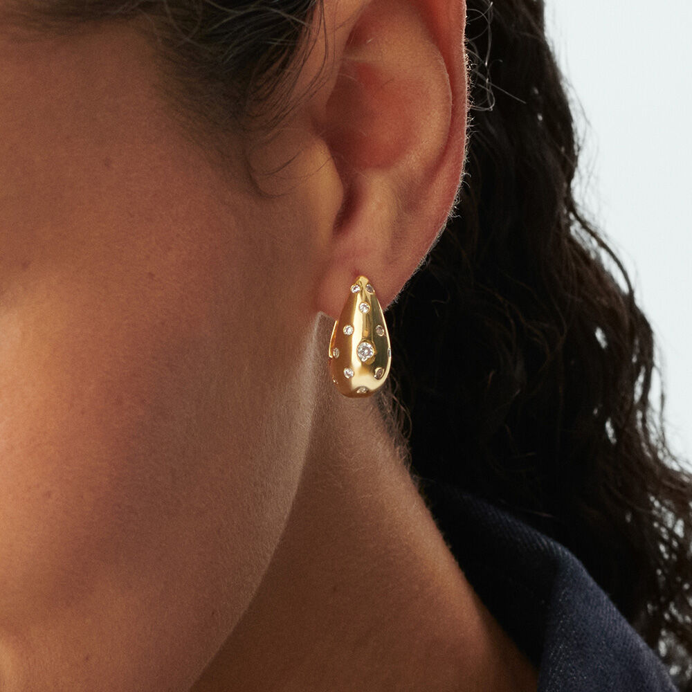 Cr&eacute;oles DANAE - Cristal / Dor&eacute; - Cr&eacute;oles  | Agatha