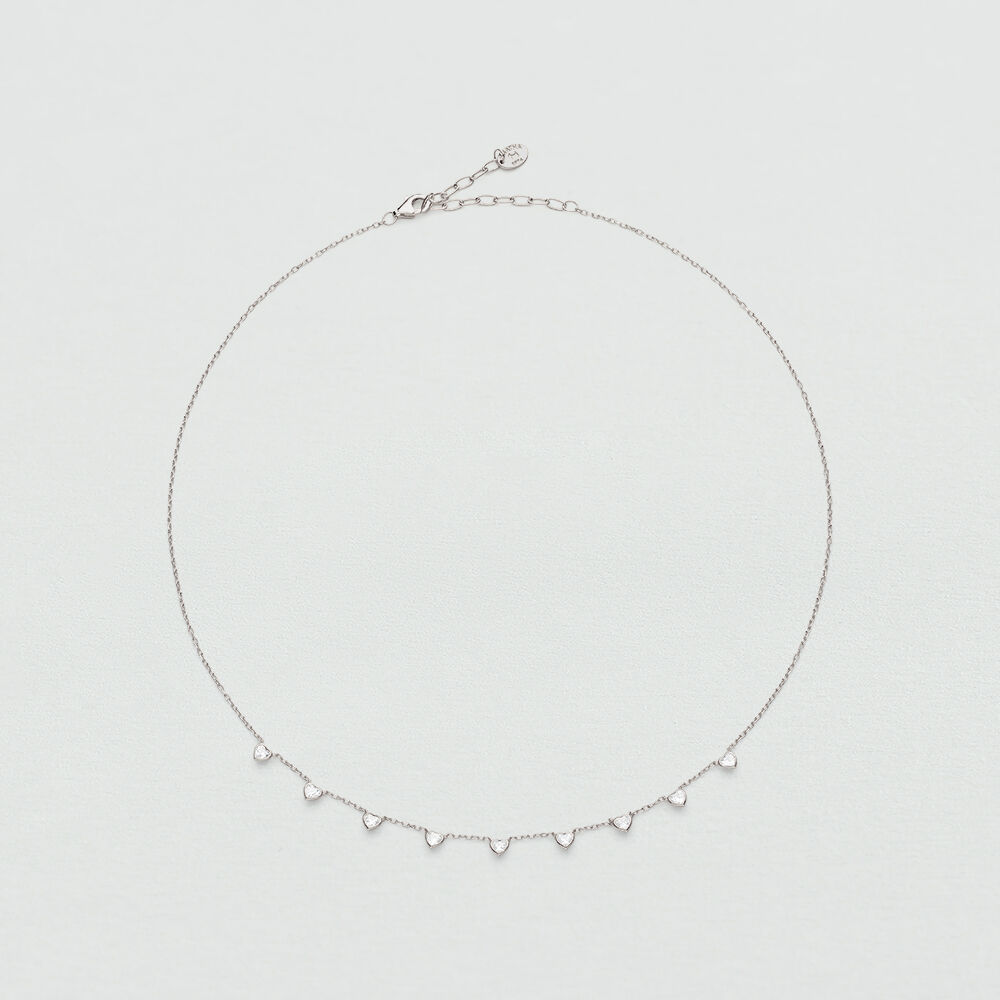Collier ras du cou ADOREE - Cristal / Argenté - Colliers fantaisie  | Agatha