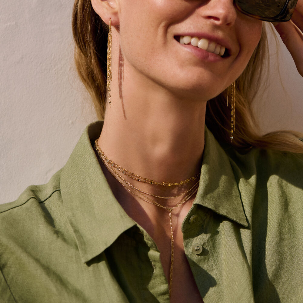 Boucles d'oreilles pendantes NEBET - Doré - Boucles d'oreilles fantaisies  | Agatha