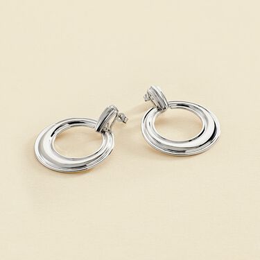 Boucles d'oreilles pendantes 1960 - Argenté - Boucles d'oreilles  | Agatha
