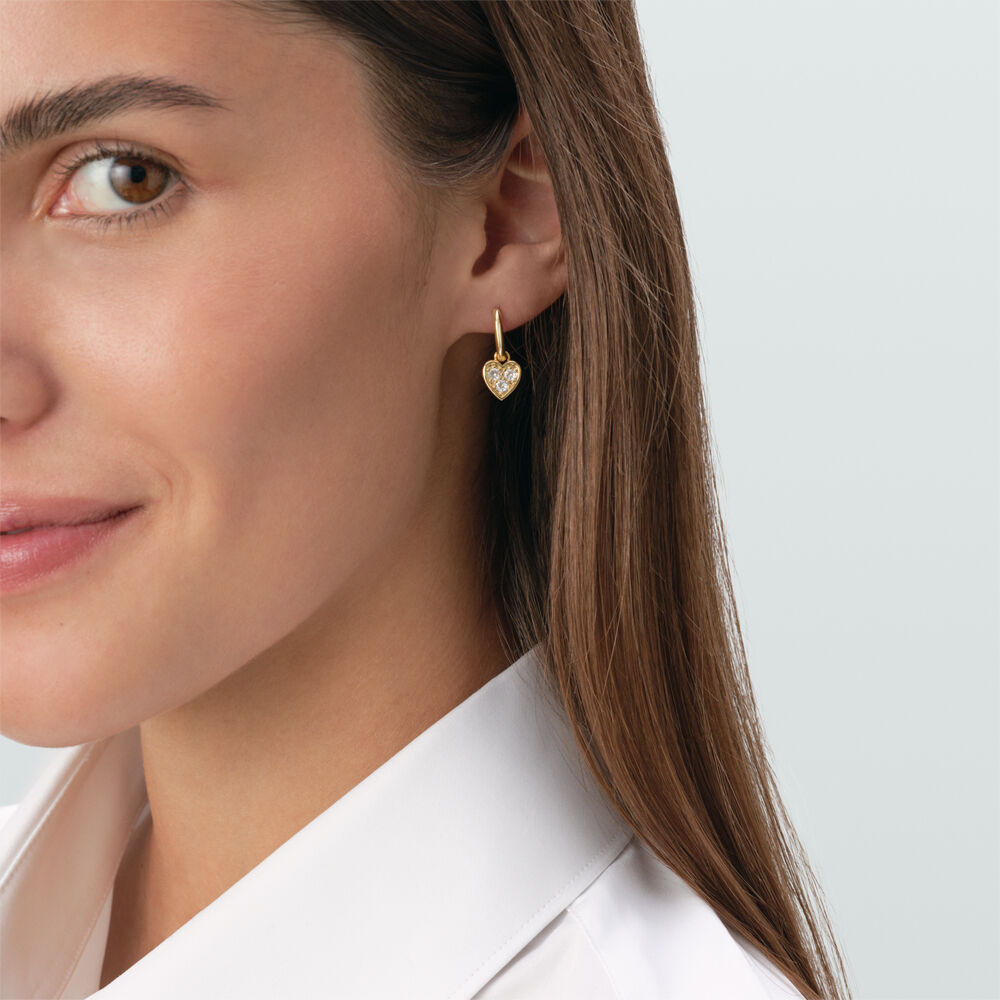 Pendentif PAMPILLE CR&Eacute;OLE COEUR - Cristal / Dor&eacute; - Nouveaut&eacute;s  | Agatha