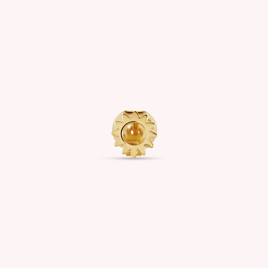 Piercing puce MINI SOL - Doré - Piercings  | Agatha
