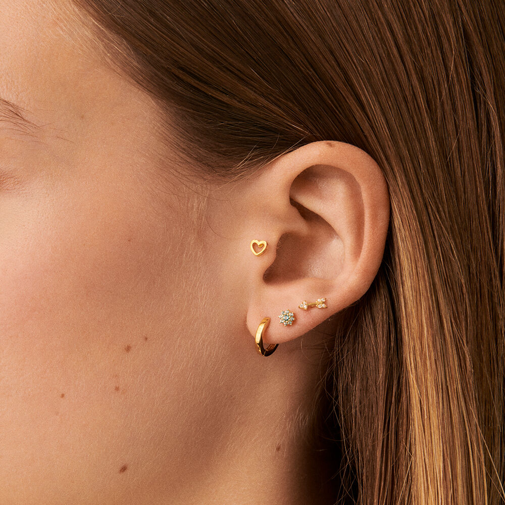 Piercing puce FLECHITA - Cristal / Doré - Piercings  | Agatha