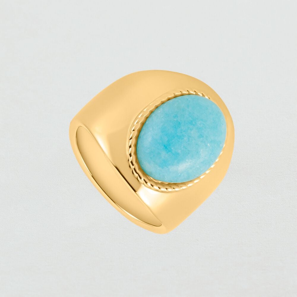 Bague large ALOHA - Amazonite - Outlet  | Agatha