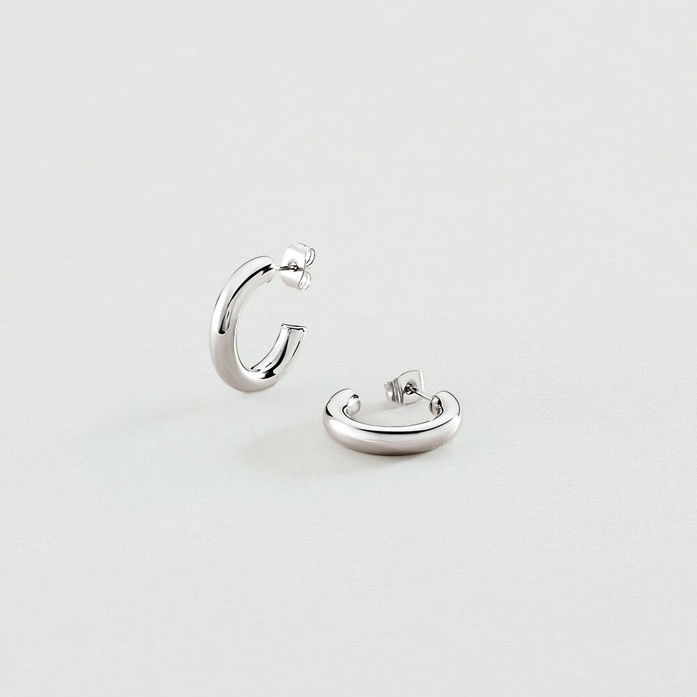 Créoles GIPSY - Argenté - Boucles d'oreilles fantaisies  | Agatha