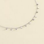 Collier ras du cou LUNITAS - Cristal / Argenté - Colliers  | Agatha