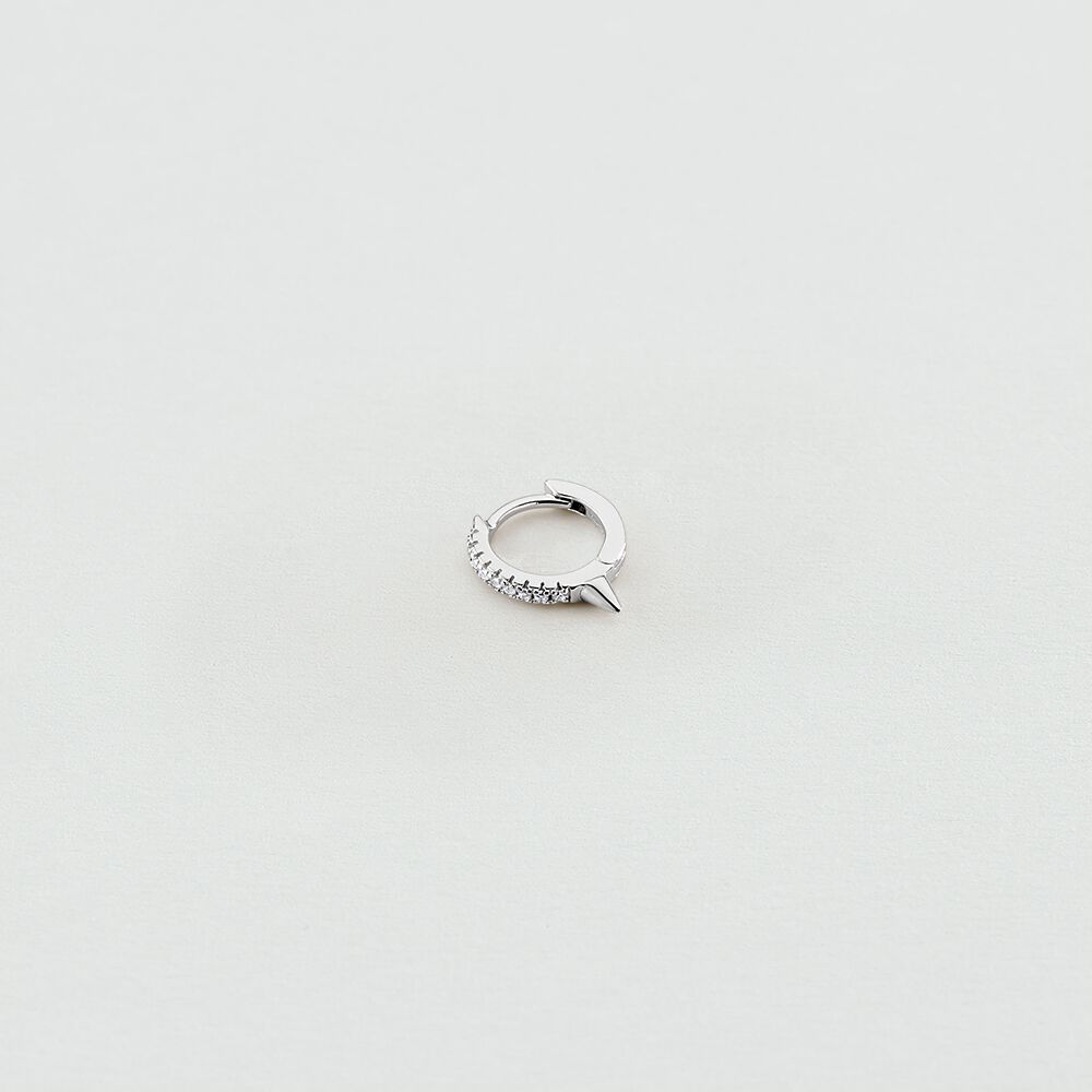 Piercing créole PICBRIL - Cristal / Argenté - Piercings  | Agatha