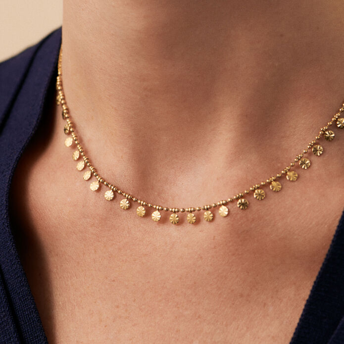 Collier ras du cou GOLDEN - Cristal / Doré - Colliers  | Agatha