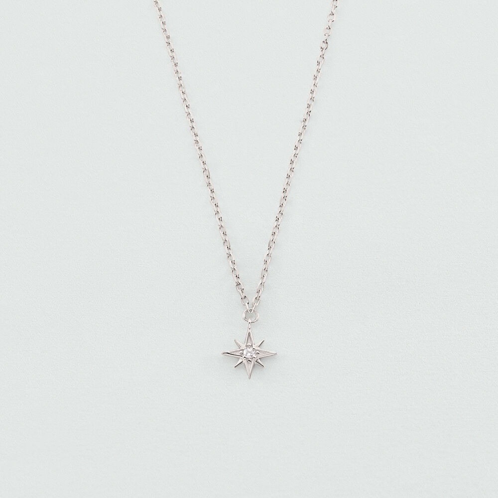 Collier mi-long OURSE - Cristal / Argenté - Colliers fantaisie  | Agatha