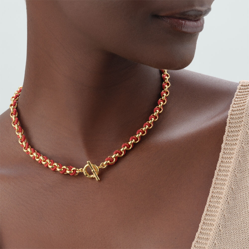 Collier ras du cou GAMBETTA - Terracotta / Dor&eacute; - Colliers ras du cou  | Agatha