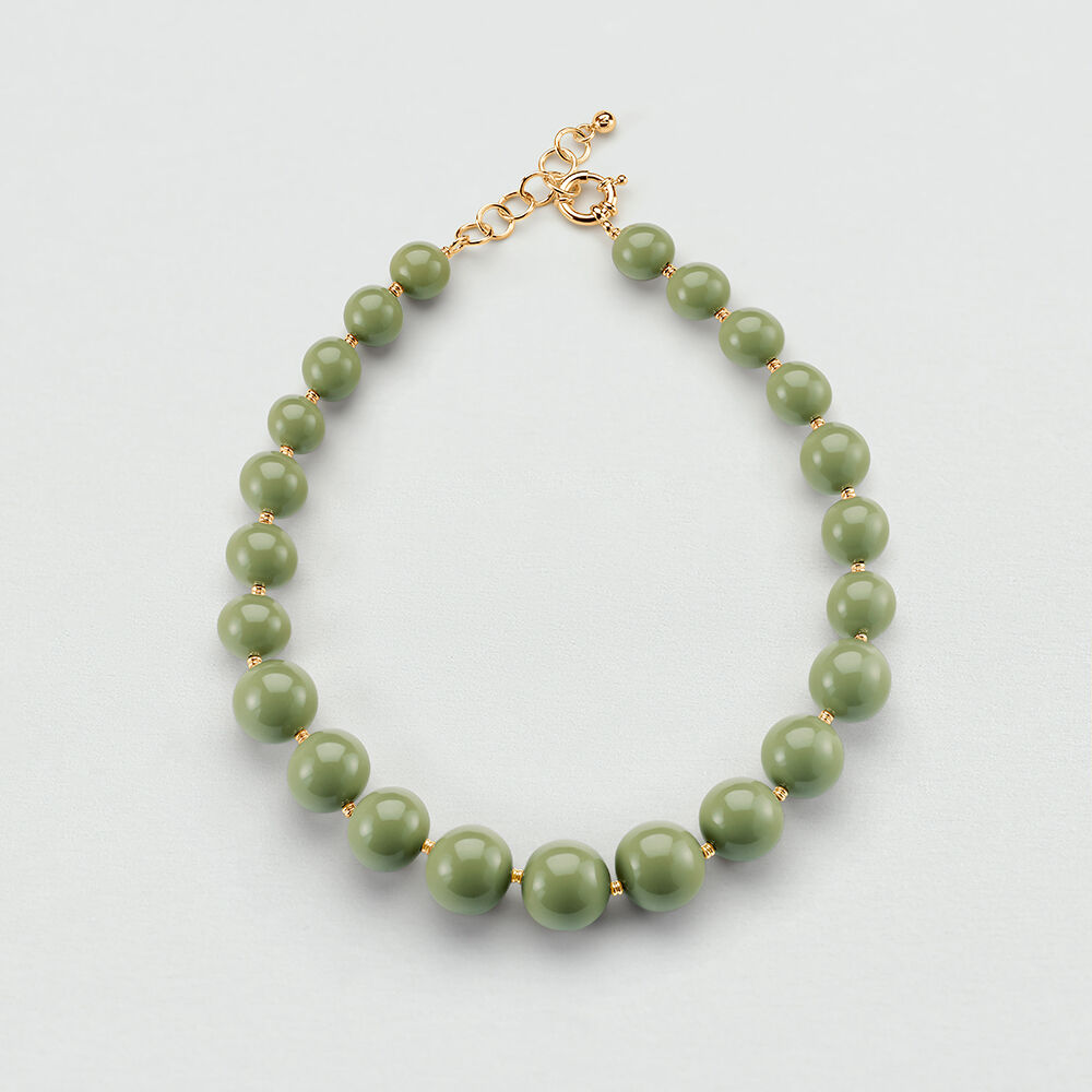 Collier ras du cou PALAIS ROYAL - Kaki / Doré - Colliers fantaisie  | Agatha