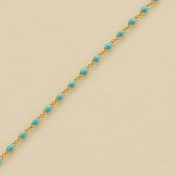 Chaîne de cheville SMARTY - Turquoise / Doré - Bracelets  | Agatha