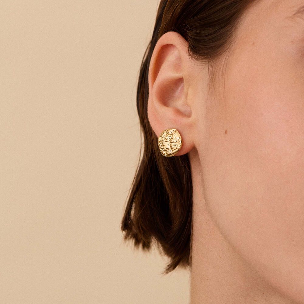 Boucles d'oreilles puces ASTREE - Dor&eacute; - Boucles d'oreilles puces  | Agatha