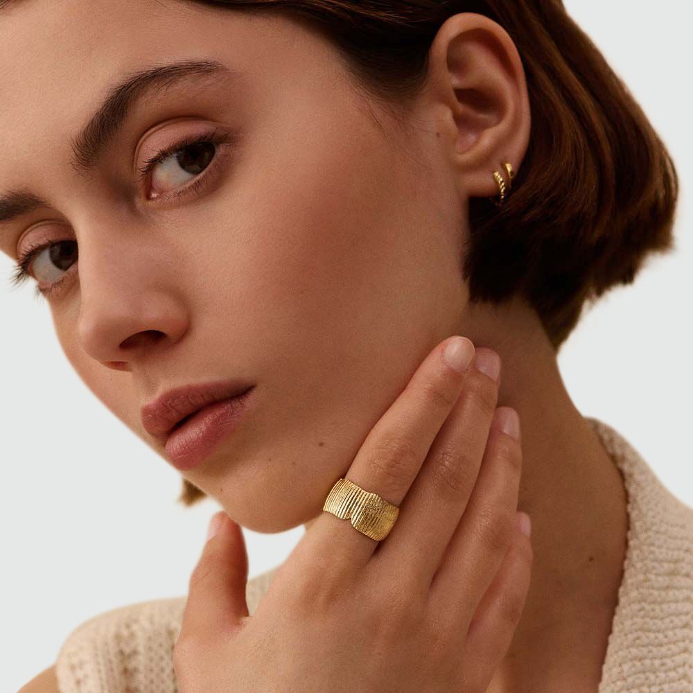 Bague ajustable VENUS - Dor&eacute; - Bagues ajustables  | Agatha