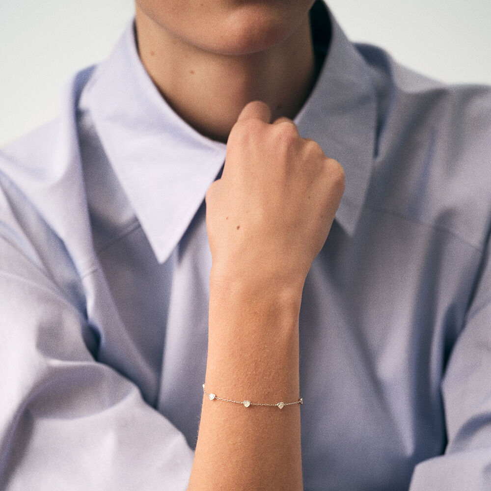 Bracelet souple ADOREE - Cristal / Argenté - Bracelets fantaisie  | Agatha