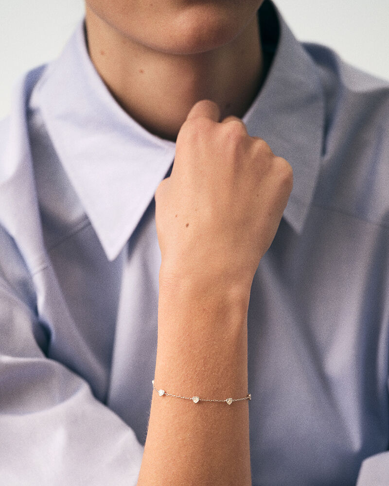 Bracelet souple ADOREE - Cristal / Argenté - Bracelets fantaisie  | Agatha Bracelet souple ADOREE - Cristal / Argenté - Bracelets fantaisie  | Agatha