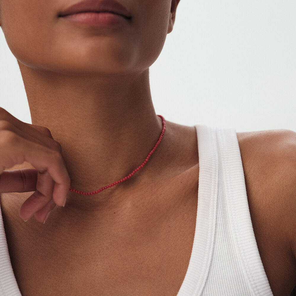Collier ras du cou PIERRES NATURELLES - Corail - Colliers fantaisie  | Agatha