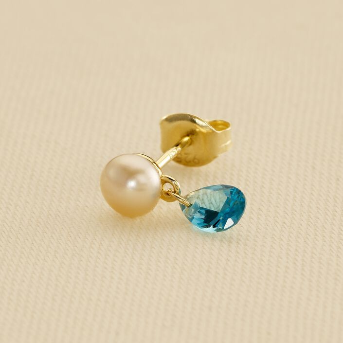 Piercing puce MIX& MATCH - Turquoise - Piercings  | Agatha