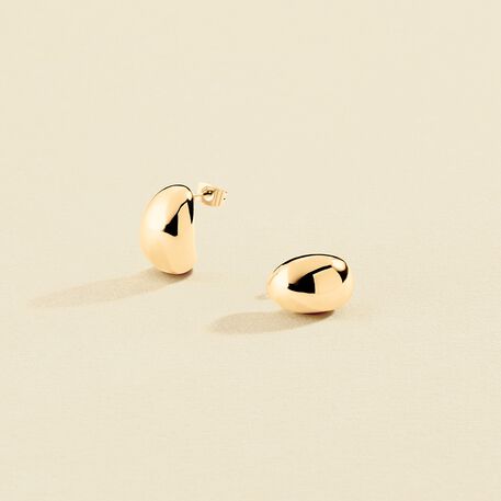 Créoles GOLDEN - Doré - Boucles d'oreilles  | Agatha