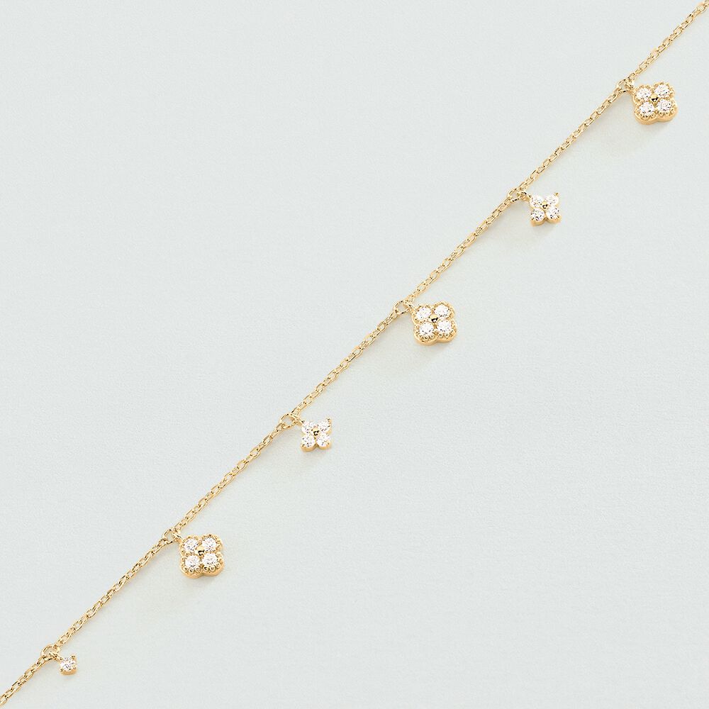 Bracelet souple BELOVED - Cristal / Dor&eacute; - Bracelets cha&icirc;ne  | Agatha