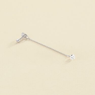 Piercing puce PERCEE - Cristal / Argenté - Piercings  | Agatha