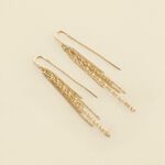 Boucles d'oreilles pendantes NEBET - Doré - Boucles d'oreilles  | Agatha