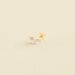 Piercing puce TRIOFLOR - Cristal / Doré - Piercings  | Agatha