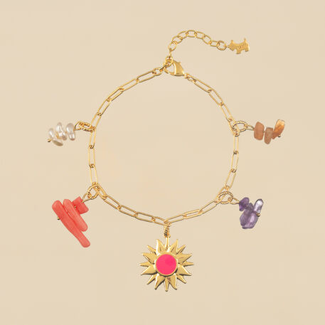 Bracelet souple RODEO - Multicolore / Doré - Bracelets  | Agatha