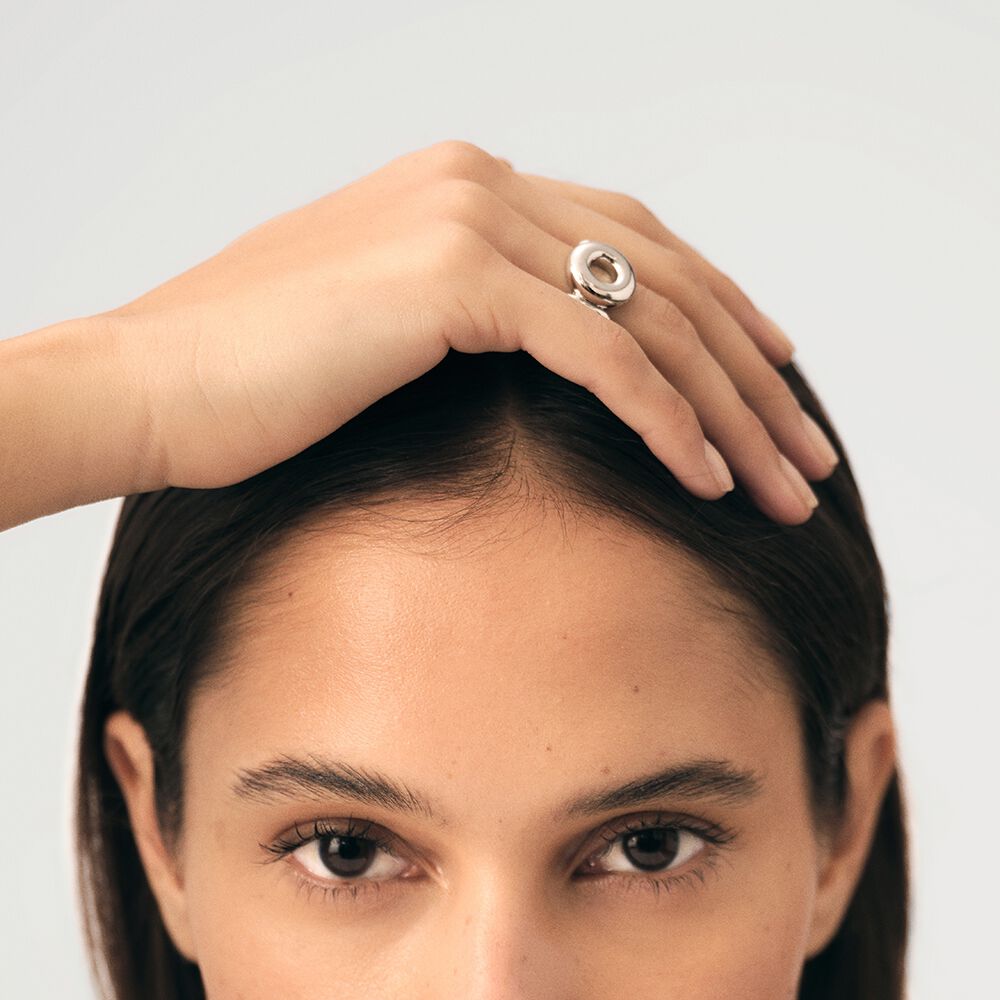 Bague large ALMA - Argent&eacute; - Bagues fantaisie  | Agatha