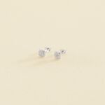 Boucles d'oreilles puces GLORIA - Cristal / Argenté - Boucles d'oreilles puces  | Agatha