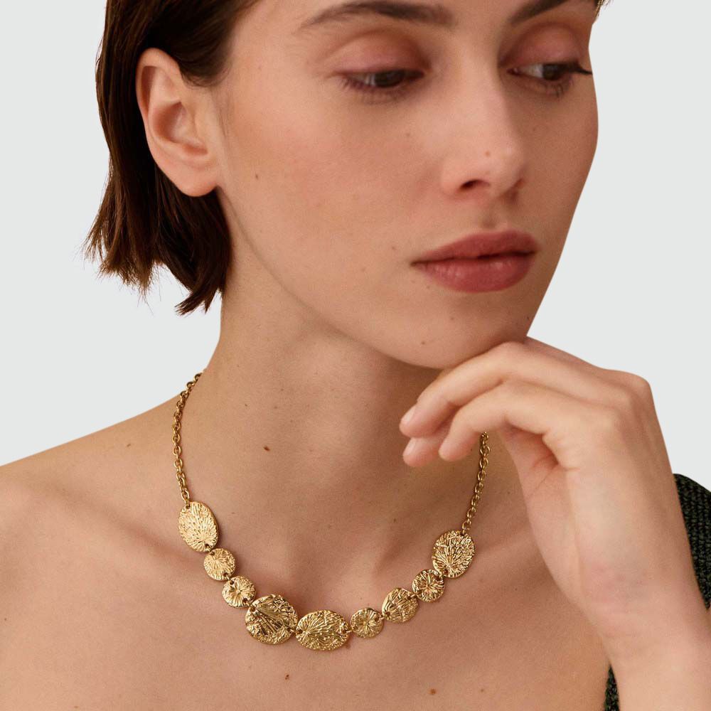 Collier Ras-du-cou Doré NEXT - Cercle Doré - Expédition Rapide USA (sans Boîte)