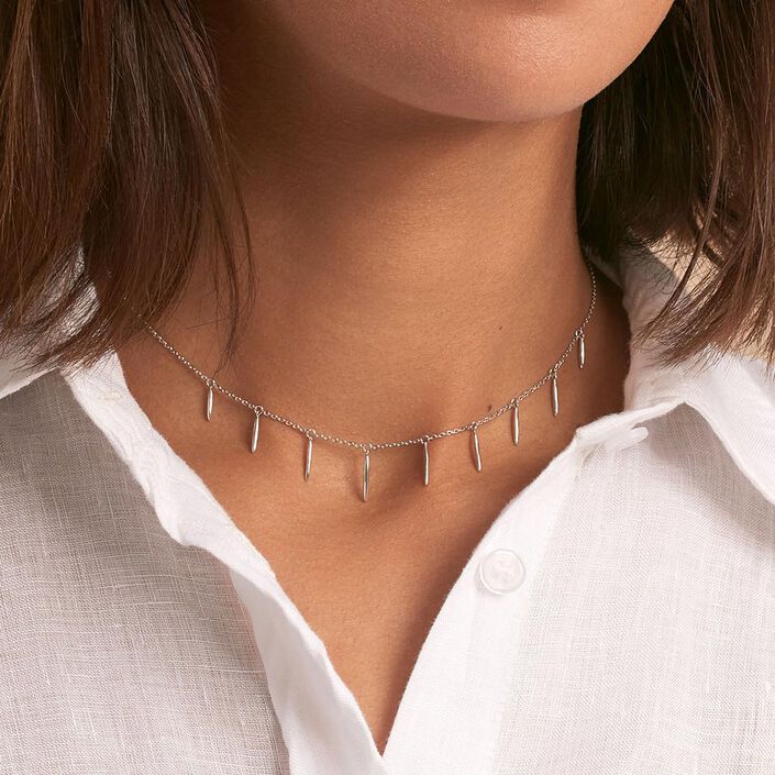Collier ras du cou RADIEUX - Argenté - Colliers  | Agatha