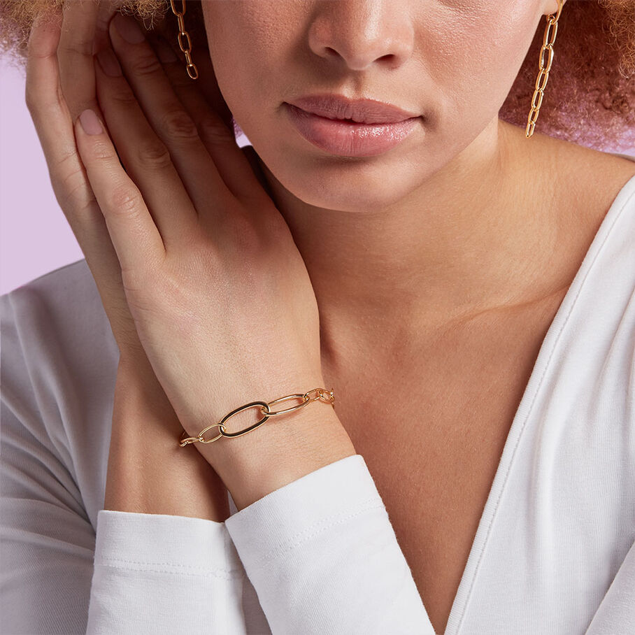Boucles d'oreilles pendantes CHAIN - Doré - Boucles d'oreilles  | Agatha