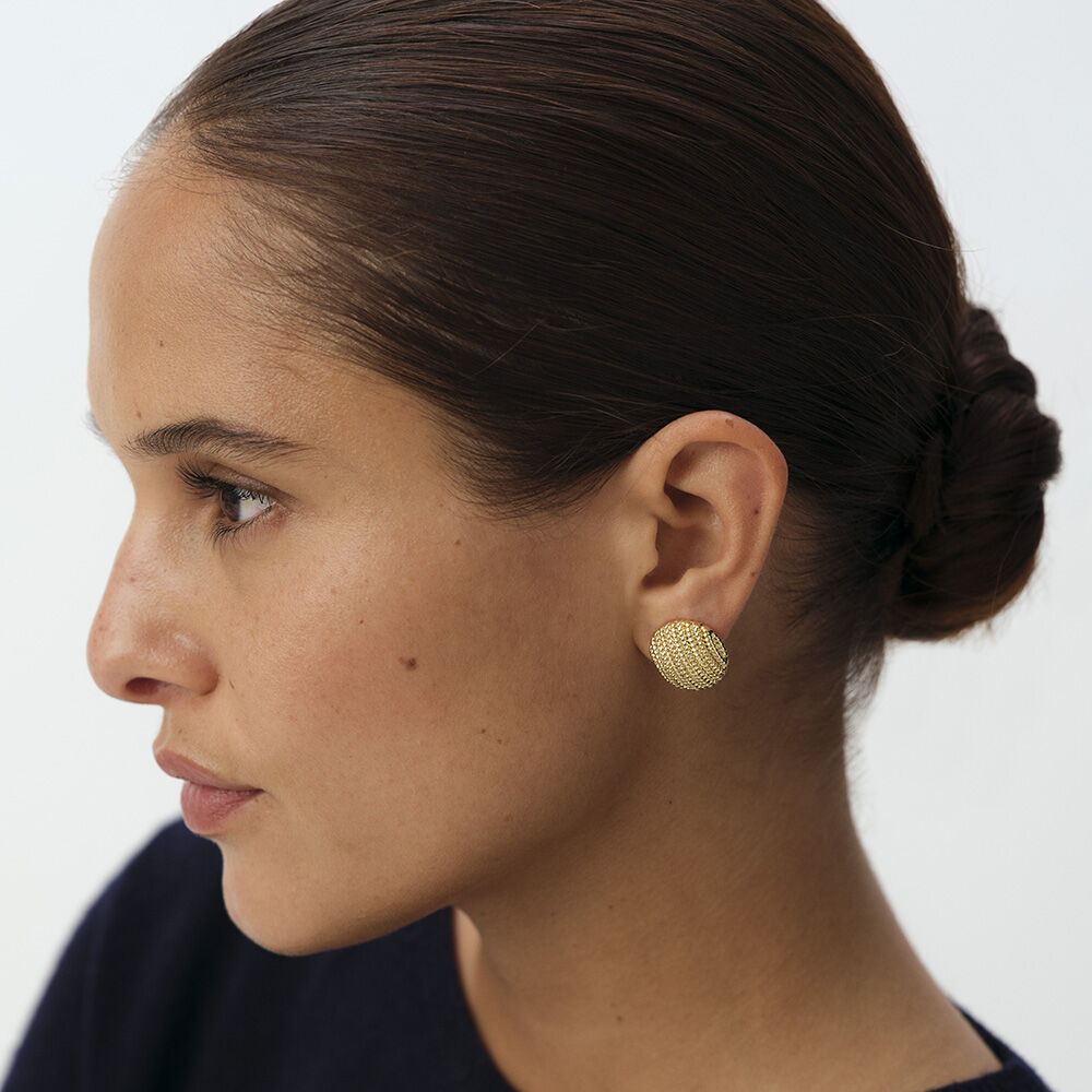 Boucles d'oreilles clips EAR1TUILERIE - Doré - Boucles d'oreilles clips  | Agatha