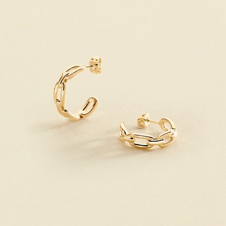 Créoles CHAIN - Doré - Boucles d'oreilles  | Agatha