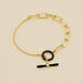 Bracelet souple SESHA - Noir / Doré - Bracelets  | Agatha