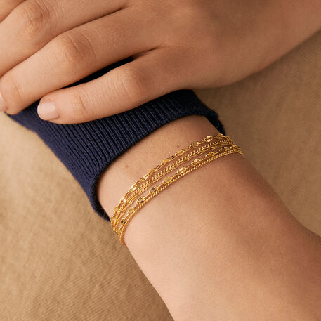 Bracelet souple NEBET - Doré - Bracelets  | Agatha