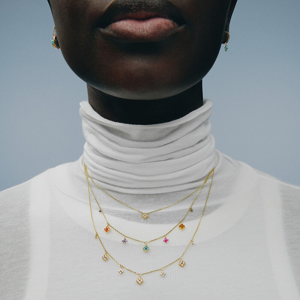Collier ras du cou BELOVED - Cristal / Doré - Colliers fantaisie  | Agatha