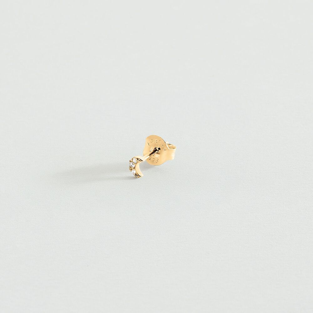 Piercing puce LUNITA - Cristal / Doré - Piercings  | Agatha