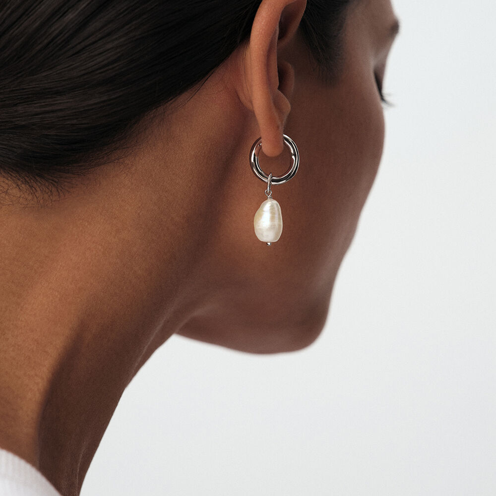 Pendentif PERLE - Perle / Argent&eacute; - Tous les Talismans  | Agatha