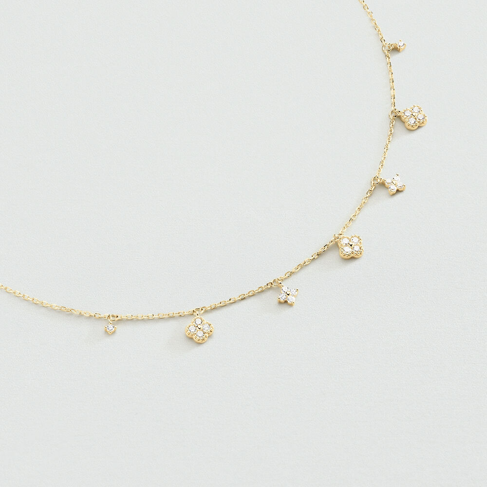 Collier ras du cou BELOVED - Cristal / Doré