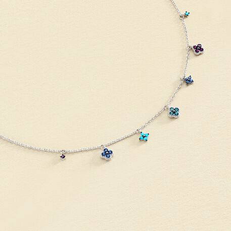 Collier ras du cou BELOVED - Multicolore / Argenté - Colliers  | Agatha