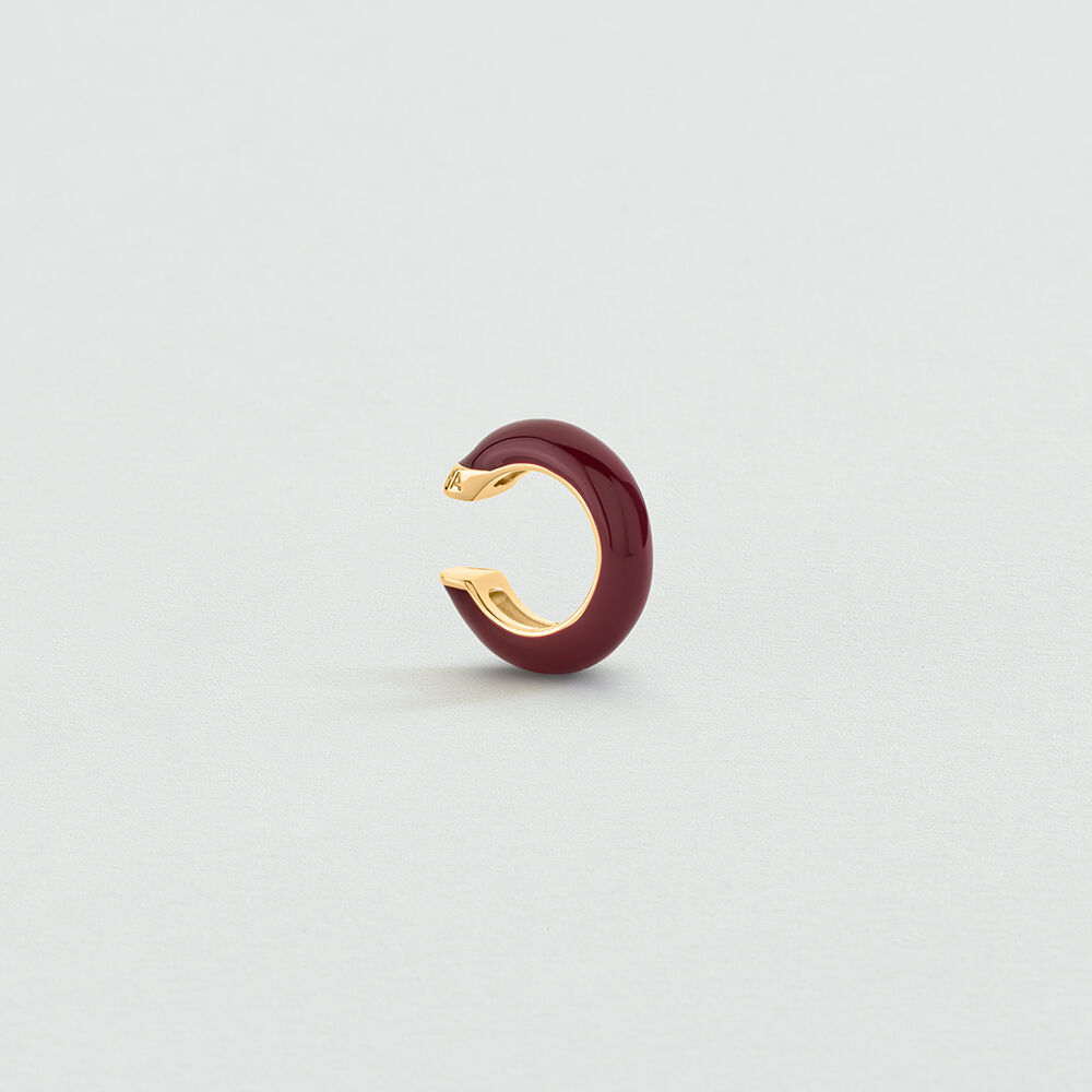 Piercing ear cuff LEO - Bordeaux / Dor&eacute; - Piercings  | Agatha