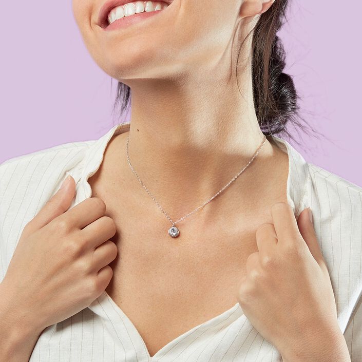 Collier ras du cou IMPERIAL - Cristal / Argenté - Colliers  | Agatha