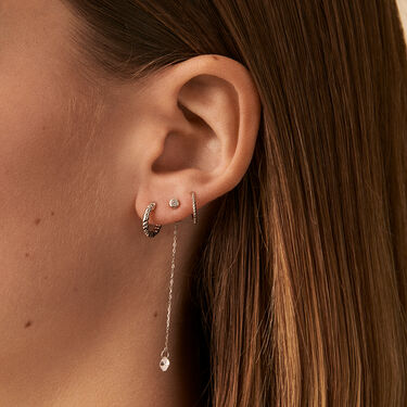 Piercing puce PERCEE - Cristal / Argenté - Piercings  | Agatha